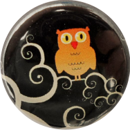 Night-owl badge black